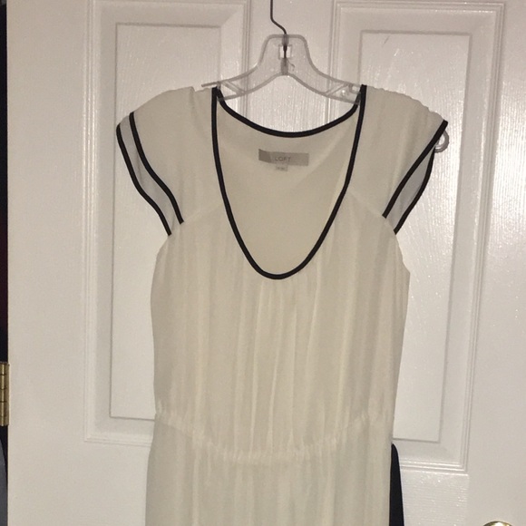 Cream colored LOFT dress - Picture 2 of 2
